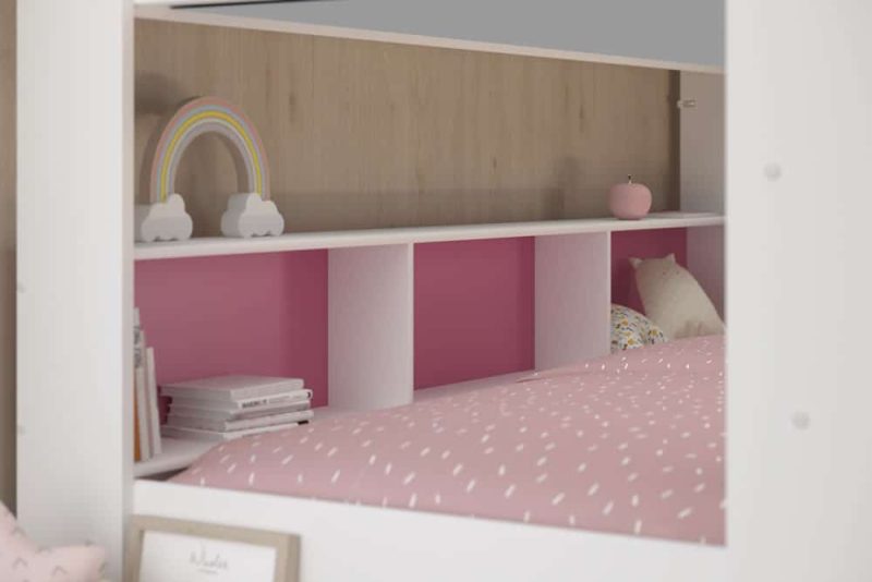 Parisot Tam Tam 2 Bunk Bed White Blue Pink