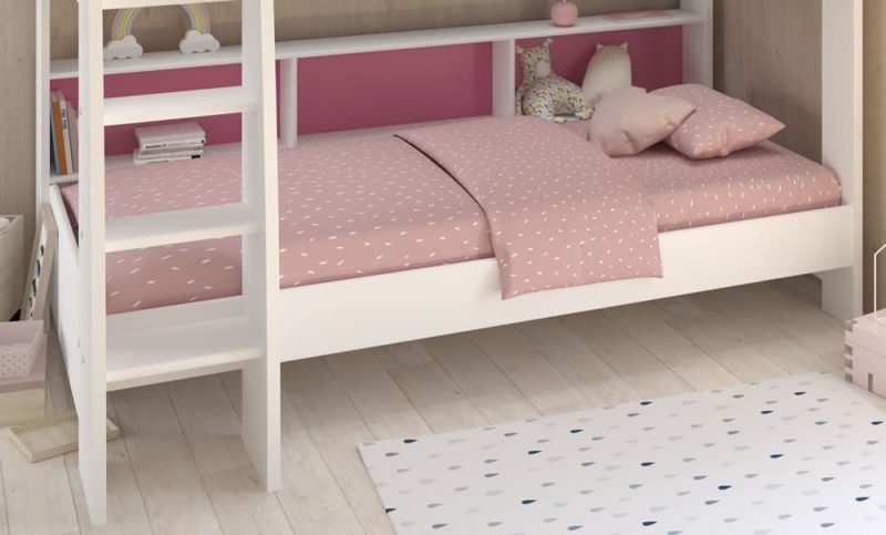 Parisot Tam Tam 2 Bunk Bed White Blue Pink