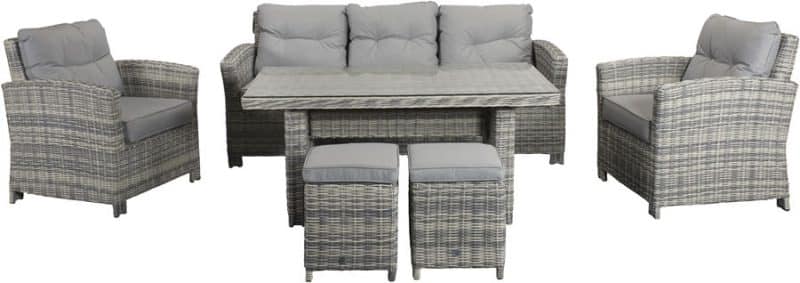 Signature Weave Amy 3 Seater Sofa Garden Dining Set
