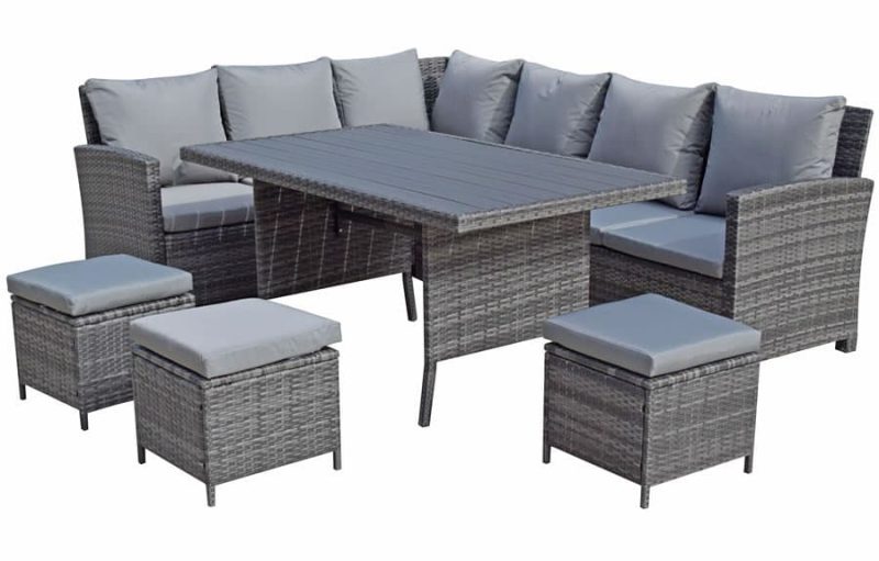 Signature Weave Charlotte Corner Sofa Garden Dining Set