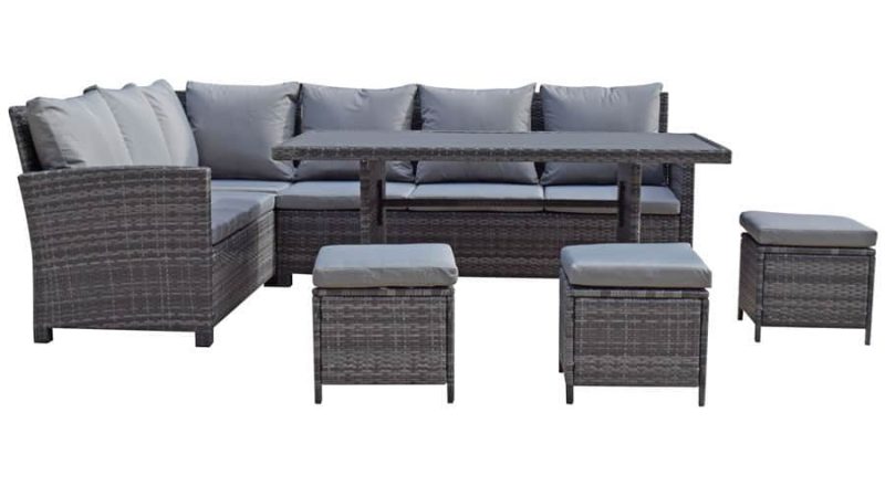 Signature Weave Charlotte Corner Sofa Garden Dining Set