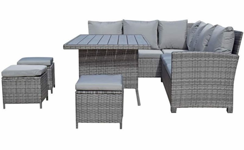 Signature Weave Charlotte Corner Sofa Garden Dining Set
