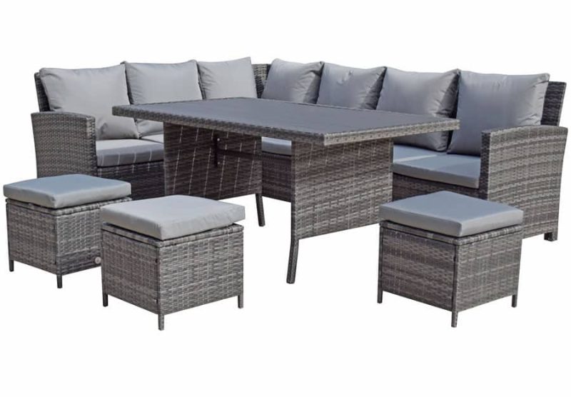 Signature Weave Charlotte Corner Sofa Garden Dining Set
