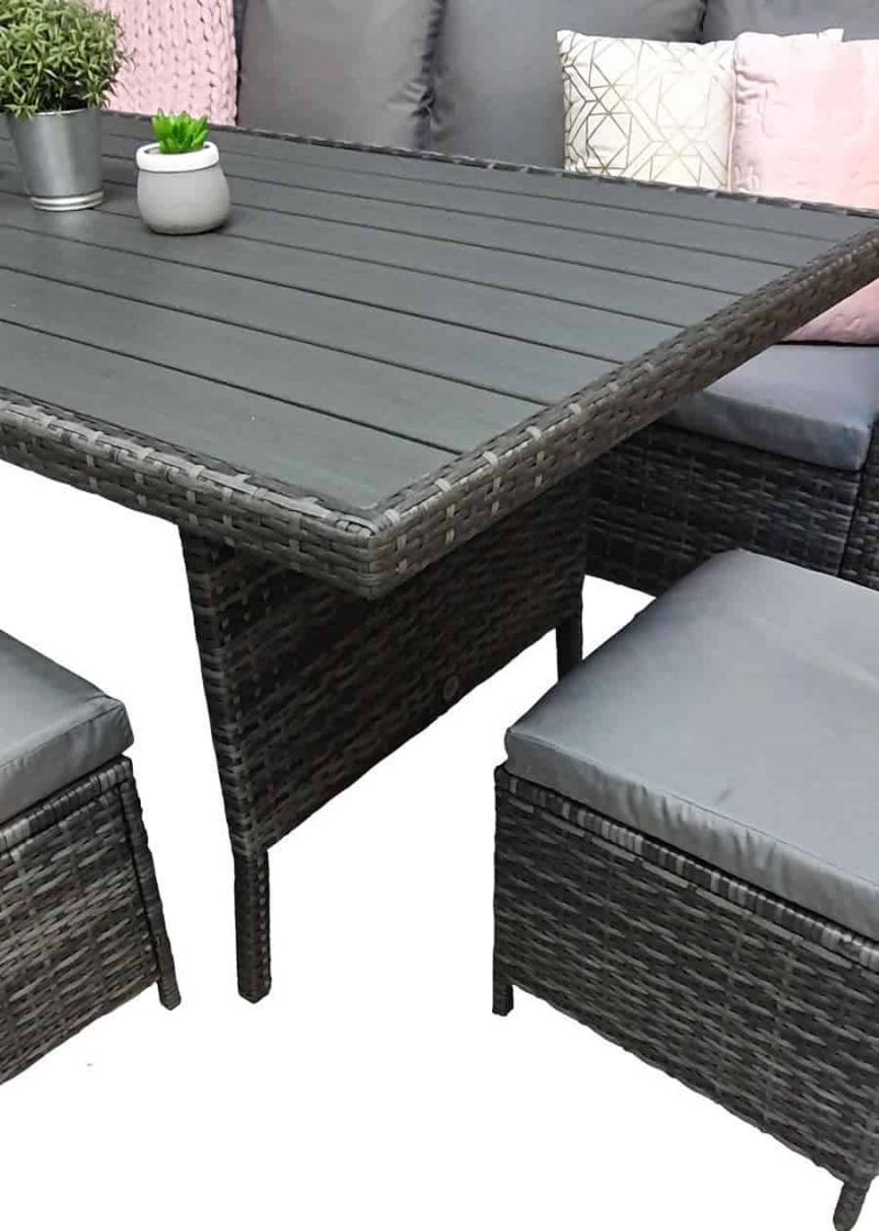 Signature Weave Charlotte Corner Sofa Garden Dining Set