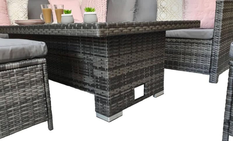 Signature Weave Charlotte Corner Sofa Lift Up Table Garden Dining Set