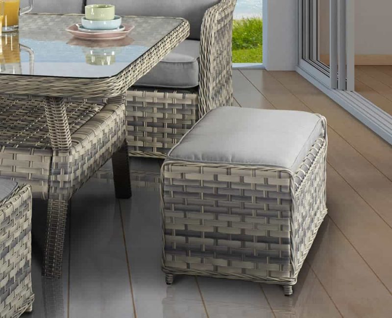 Signature Weave Constance Corner Sofa Garden Dining Set