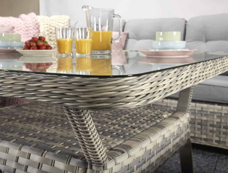 Signature Weave Constance Corner Sofa Garden Dining Set