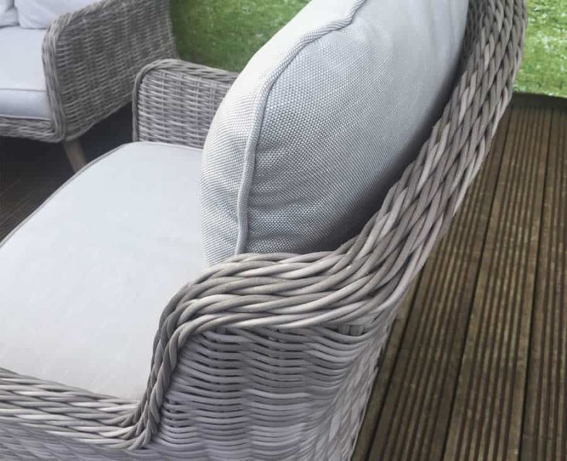 Signature Weave Danielle 4 Seat Sofa Grey Wicker Garden Set