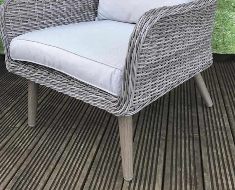 Signature Weave Danielle 4 Seat Sofa Grey Wicker Garden Set