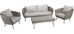 Signature Weave Danielle 5 Seat Sofa Grey Wicker Garden Set