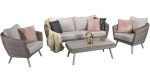 Signature Weave Danielle 5 Seat Sofa Grey Wicker Garden Set