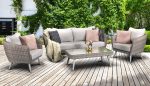 Signature Weave Danielle 5 Seat Sofa Grey Wicker Garden Set