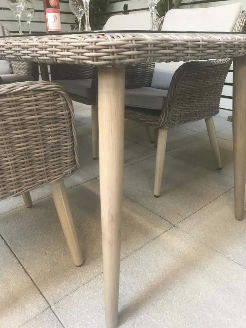 Signature Weave Danielle Rectangle 6 Chair Garden Dining Set