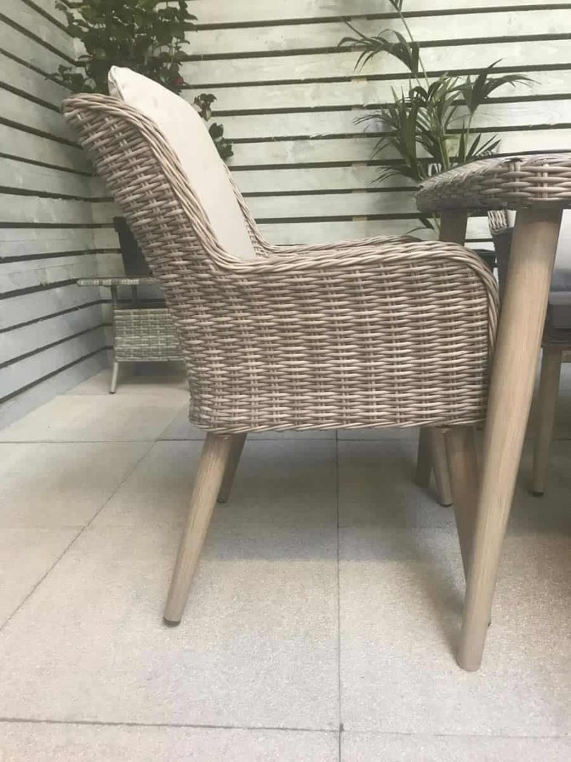 Signature Weave Danielle Rectangle 6 Chair Garden Dining Set