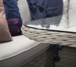 Signature Weave Edwina Grey Corner Sofa Garden Dining Set