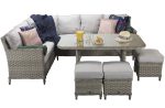 Signature Weave Edwina Grey Corner Sofa Garden Dining Set
