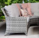 Signature Weave Sarah Corner Sofa Grey Weave Garden Dining Set