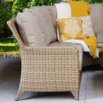 Signature Weave Sarah Corner Sofa Natural Weave Garden Dining Set