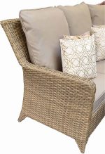 Signature Weave Sarah Corner Sofa Natural Weave Garden Dining Set
