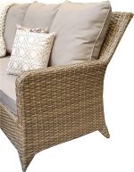 Signature Weave Sarah Corner Sofa Natural Weave Garden Dining Set