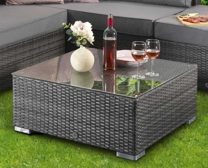 Signature Weave Savannah Grey Corner Sofa Garden Furniture Set