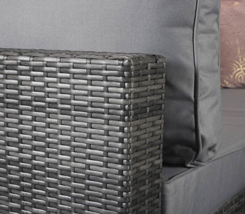 Signature Weave Savannah Grey Corner Sofa Garden Furniture Set