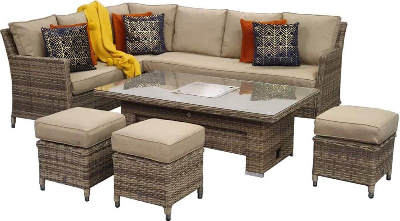 Signature Weave Edwina Natural Weave Corner Sofa Set