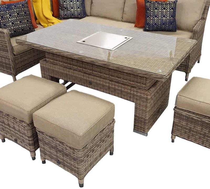 Signature Weave Edwina Natural Weave Corner Sofa Set