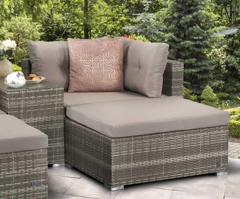 Signature Weave Harper Grey Weave Stackable Garden Sofa Set