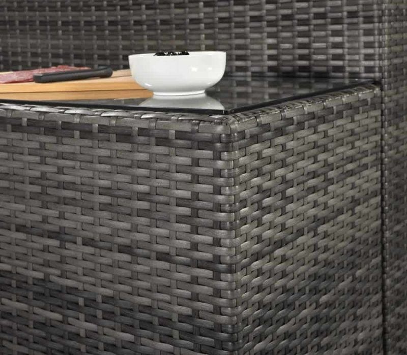 Signature Weave Jessica Grey Corner Garden Sofa Set