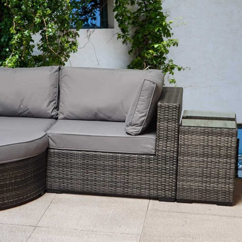 Signature Weave Jessica Grey Corner Garden Sofa Set
