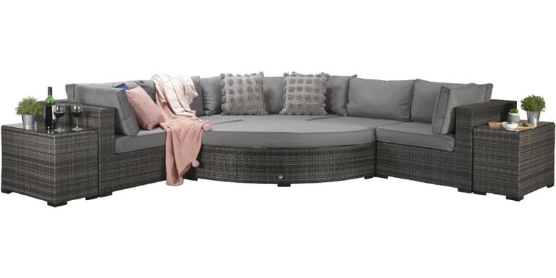 Signature Weave Jessica Grey Corner Garden Sofa Set