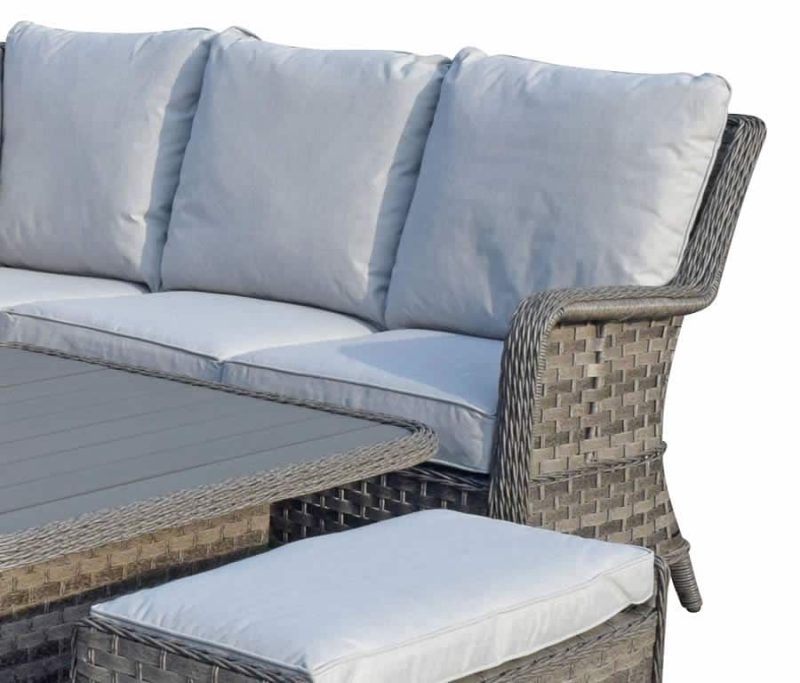 Signature Weave Mia Corner Sofa with Lift Up Table Garden Dining Set