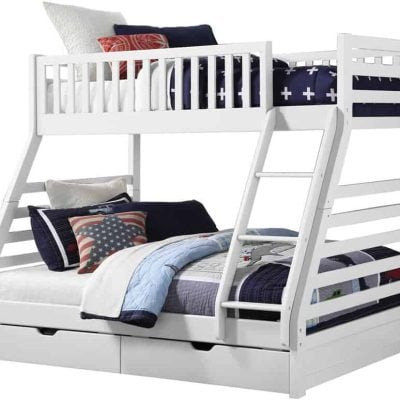 Sweet Dreams States White Triple Bunk Bed