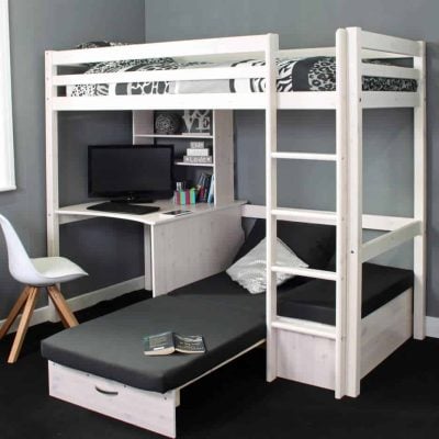 Hit 8 High Sleeper Bed with Black Chair Bed