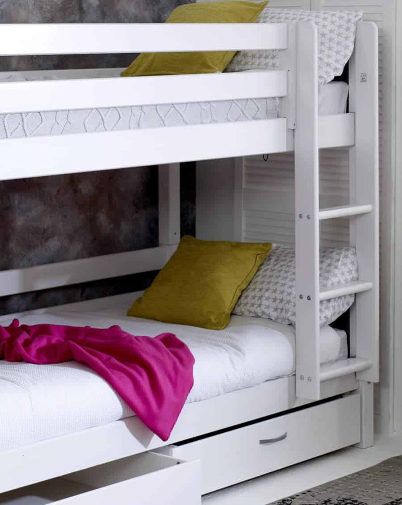 Thuka Nordic Bunk bed 2 Flat White Gable Ends
