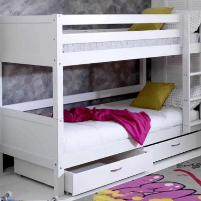 Thuka Nordic Bunk bed 2 Flat White Gable Ends