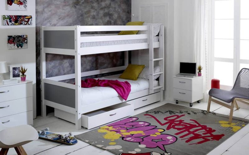 Thuka Nordic Bunk bed 2 Grey Gable Ends