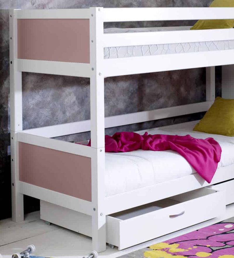 Thuka Nordic Bunk bed 2 Rose Gable Ends