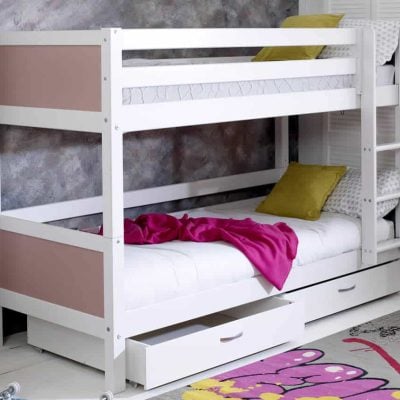 Thuka Nordic Bunk bed 2 Rose Gable Ends