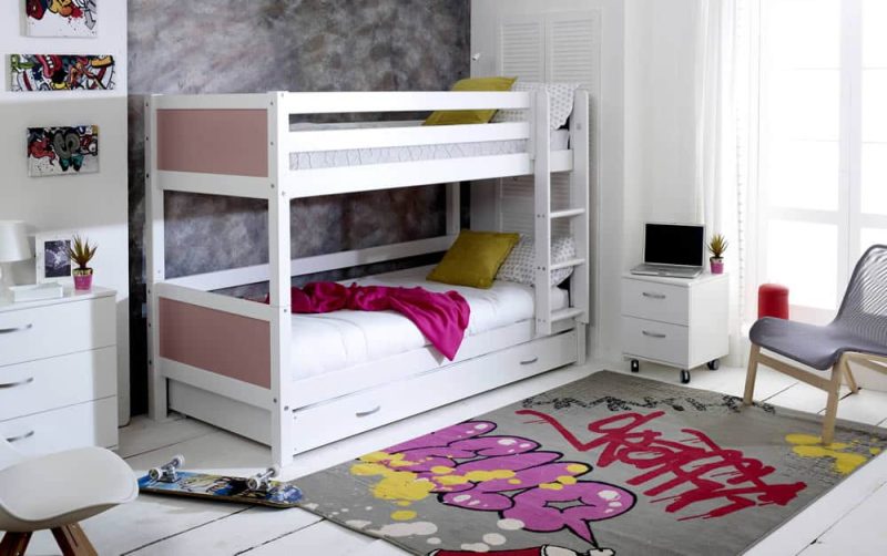Thuka Nordic Bunk bed 3 Rose Gable Ends