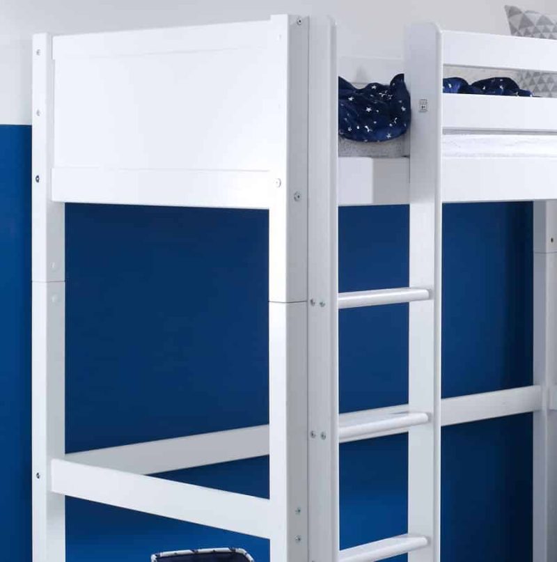 Thuka Nordic High Sleeper Bed 1 Flat White Gable Ends