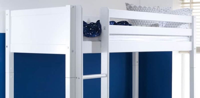 Thuka Nordic High Sleeper Bed 1 Flat White Gable Ends