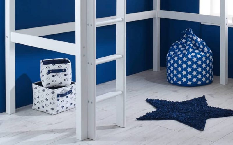 Thuka Nordic High Sleeper Bed 1 Flat White Gable Ends