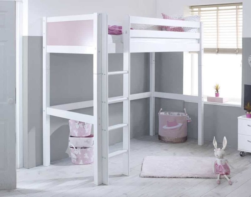 Thuka Nordic High Sleeper Bed 1 Rose Gable Ends