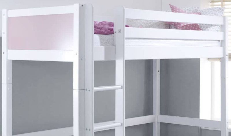 Thuka Nordic High Sleeper Bed 1 Rose Gable Ends