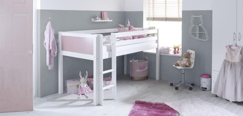 Thuka Nordic Mid Sleeper Bed 1 Rose Gable Ends