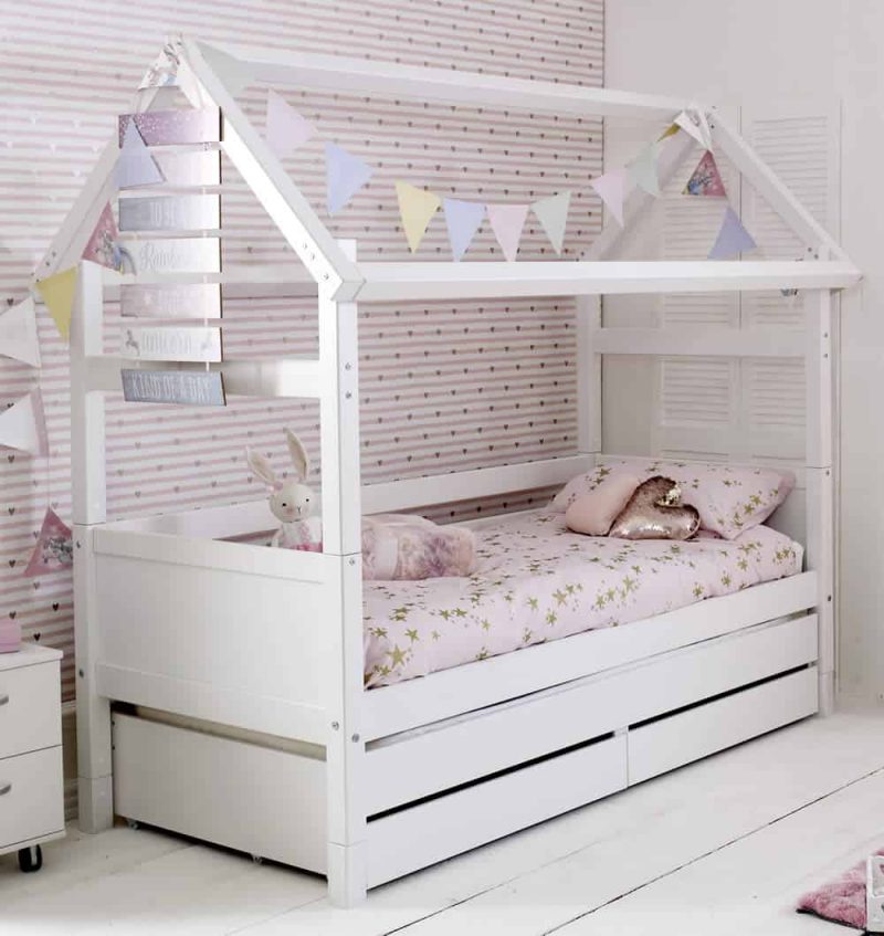 Thuka Nordic Playhouse 2 Flat White Gable Ends