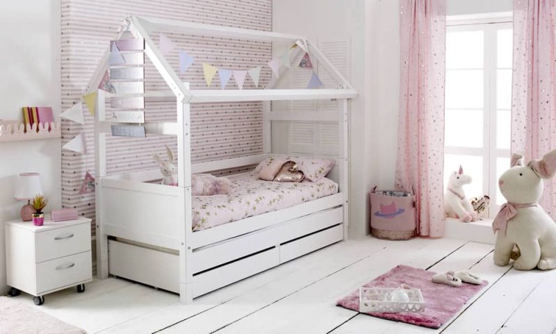 Thuka Nordic Playhouse 2 Flat White Gable Ends