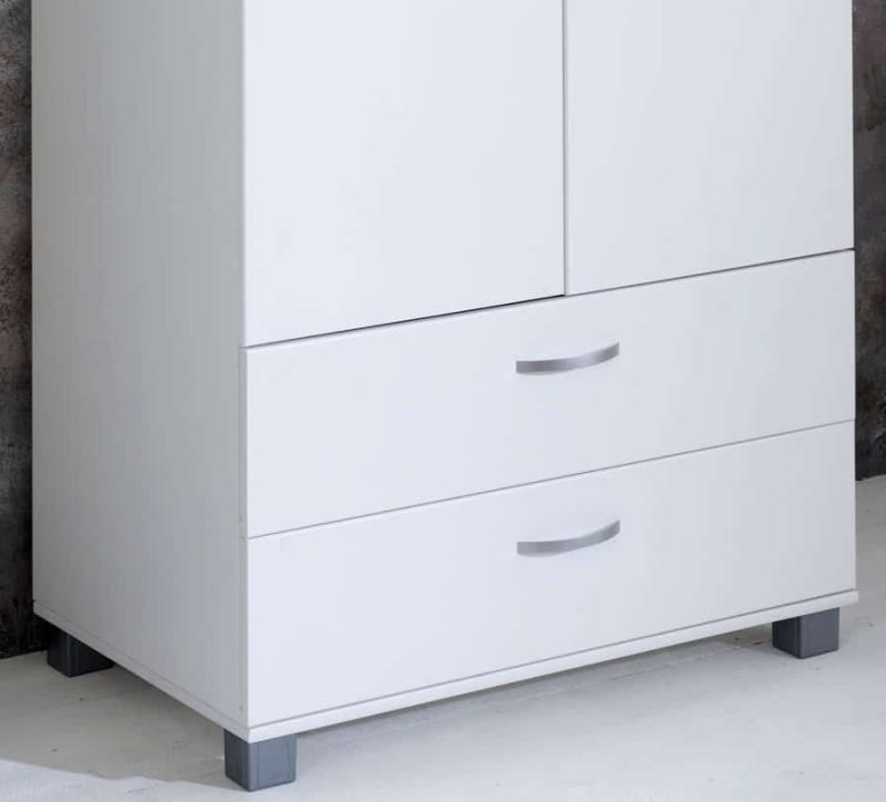 Thuka Nordic Wardrobe Flat White Doors